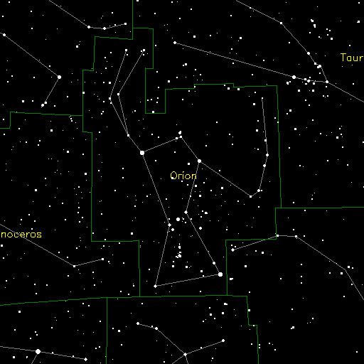 geonames - 88 Constellations