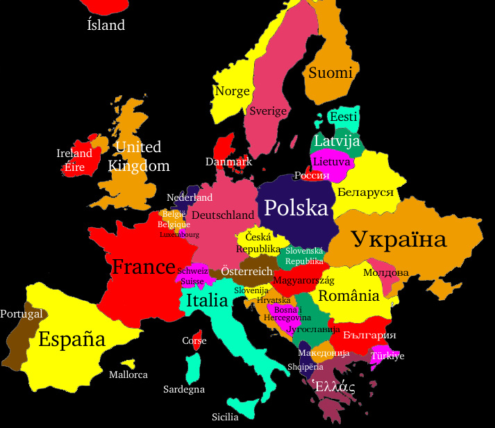Poučit Alternativní Předškolní státy evropy mapa Publicita Výběr platit